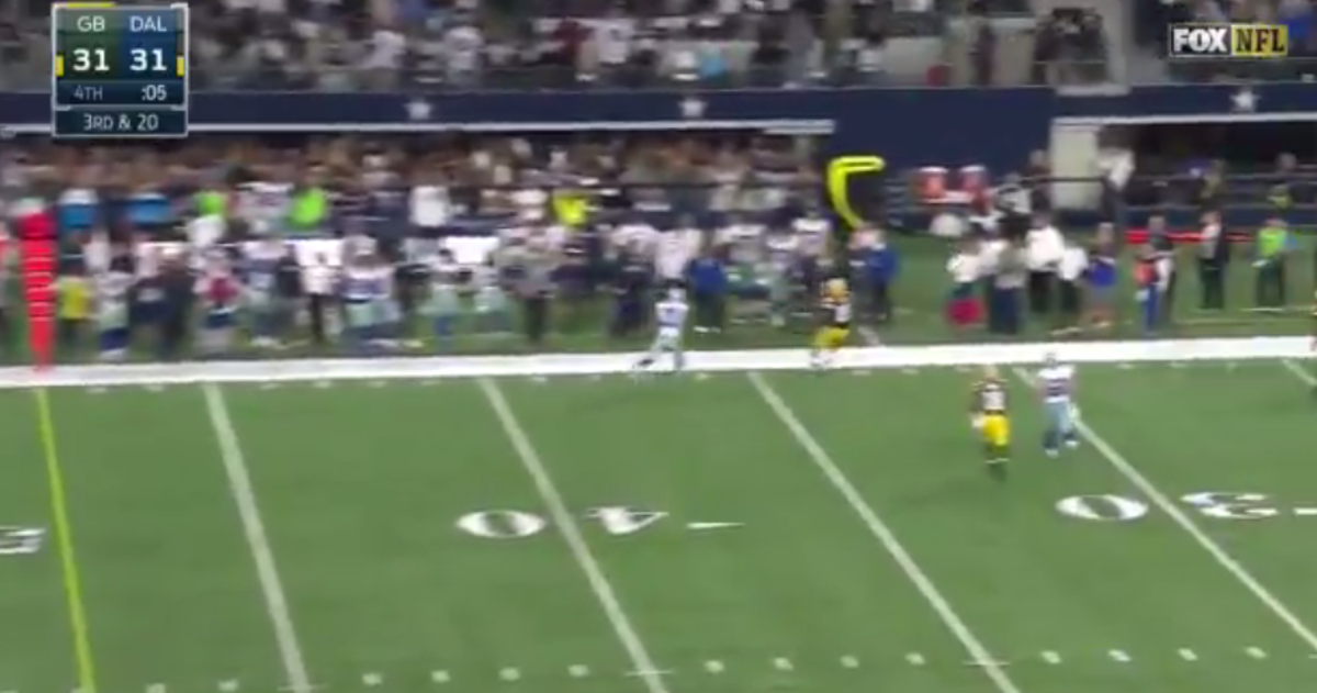 Watch Aaron Rodgers Set Up A GameWinning FG With An Insane Throw The Spun What's Trending
