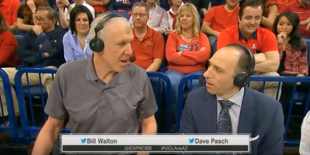 Bill Walton and Dave Pasch talk on ESPN.