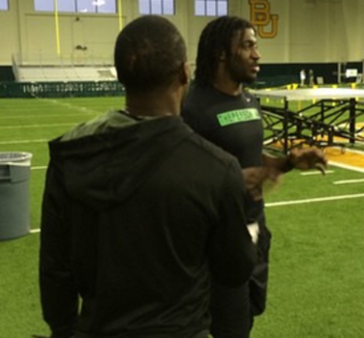 RGIII at Baylor's Pro Day.