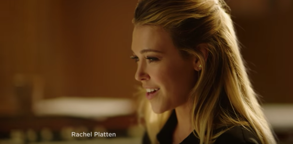 Rachel Platten singing in a Nationwide commercial.