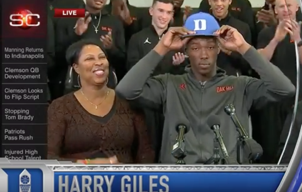 Harry Giles selects Duke for his college decision.