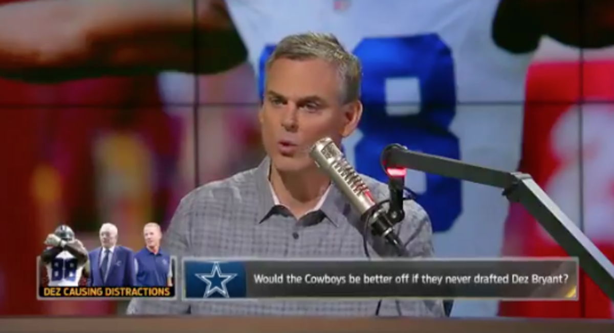 Colin Cowherd talking about Dez Bryant on his show The Herd.