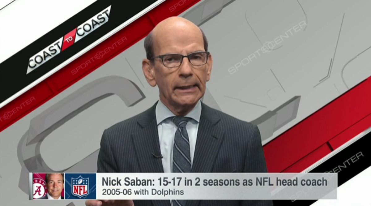 Paul Finebaum discusses Nick Saban's future on Sportscenter.