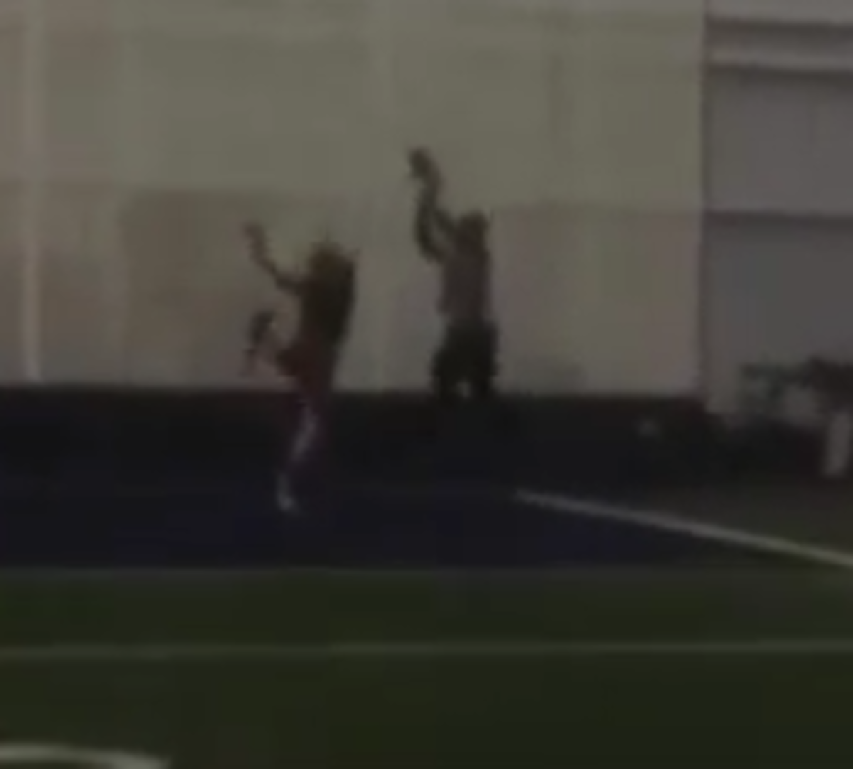 Laquon Treadwell makes a Great Catch at practice.