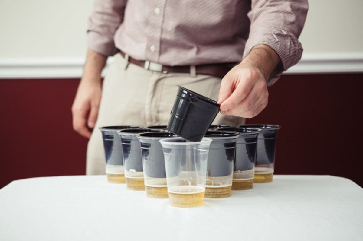 Slip Cup beer pong invention.