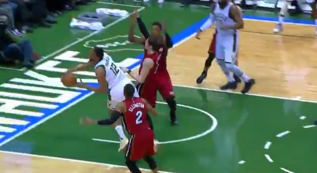 Jabari Parker injures his knee during a game on Wednesday.
