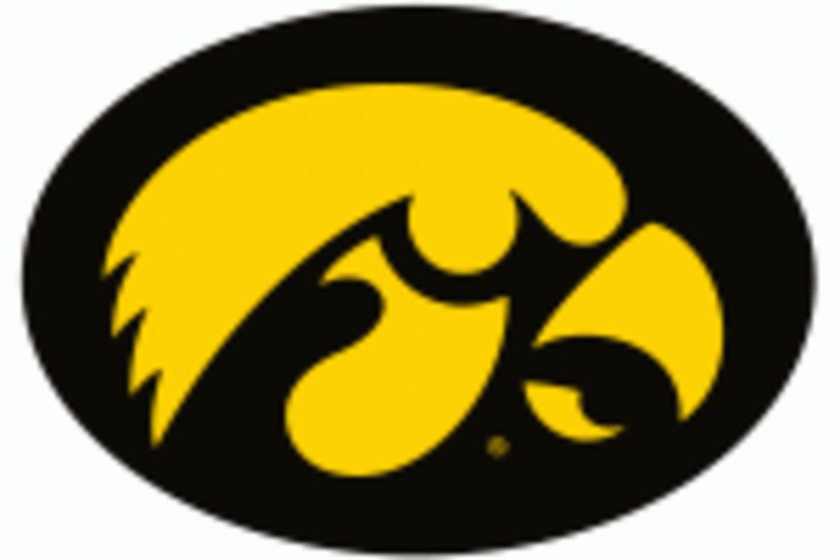The Iowa Hawkeyes logo.