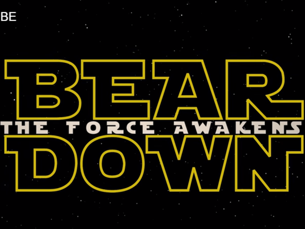Bear Down the Force Awakens logo.