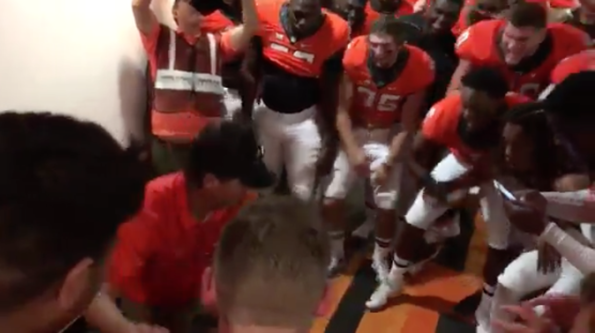 Oklahoma States Mike Gundy Celebrates Victory Over Wvu By Dancing