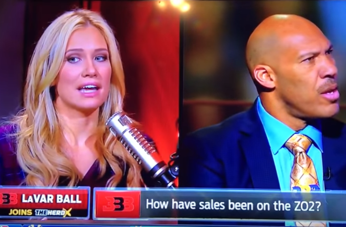 Kristine Leahy and LaVar Ball on "The Herd."