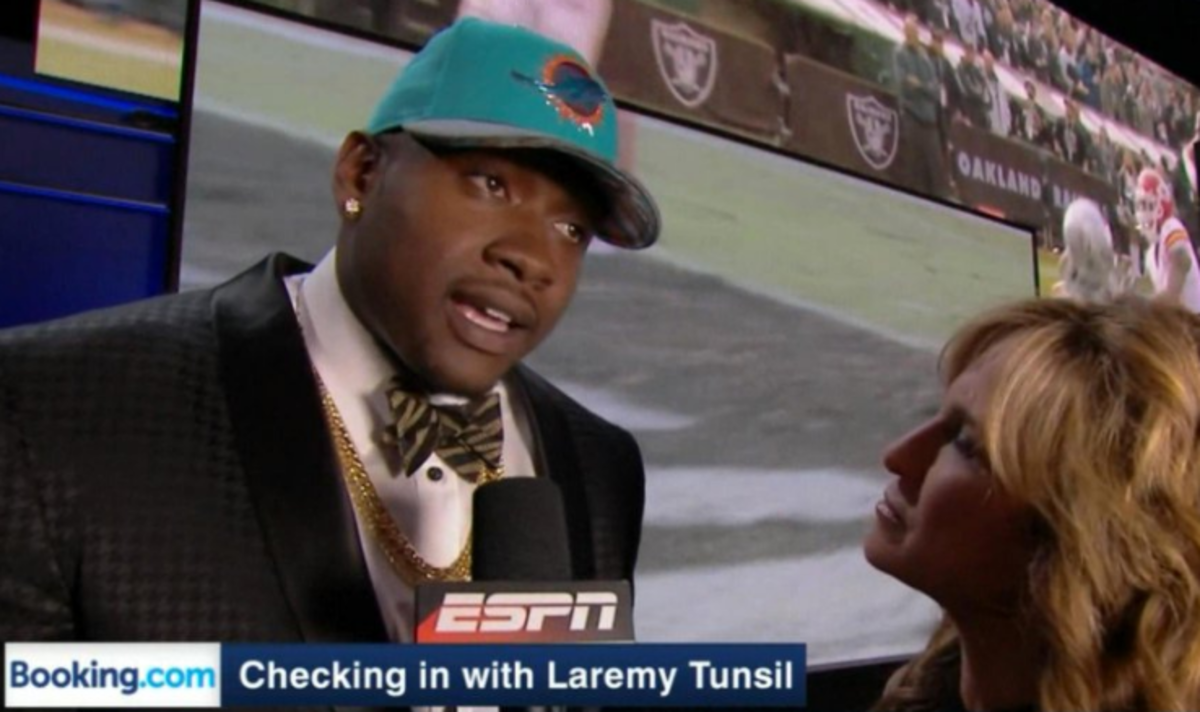 Laremy Tunsil talks about just being drafted.