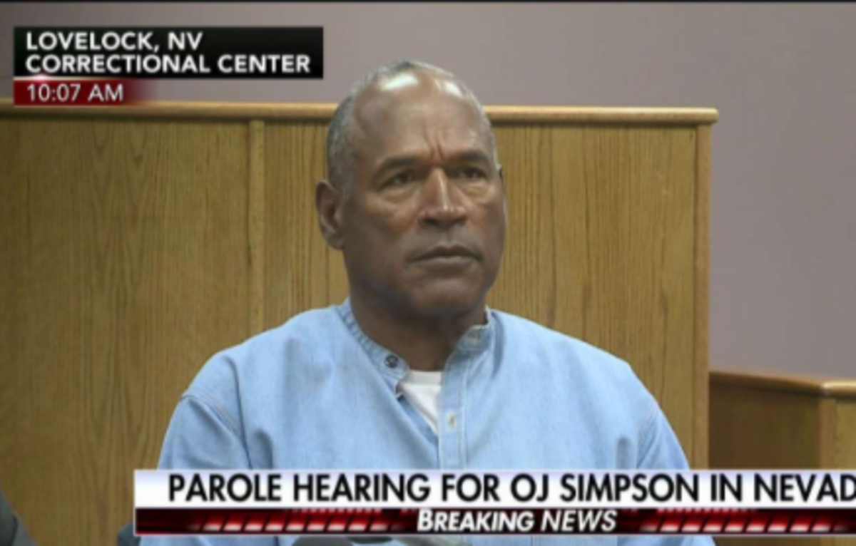 O.J. Simpson in court.
