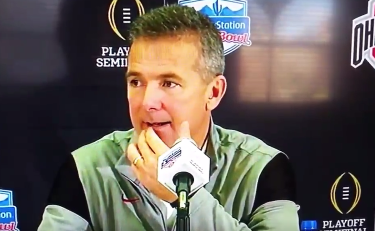 Urban Meyer might have eaten a booger on live television.