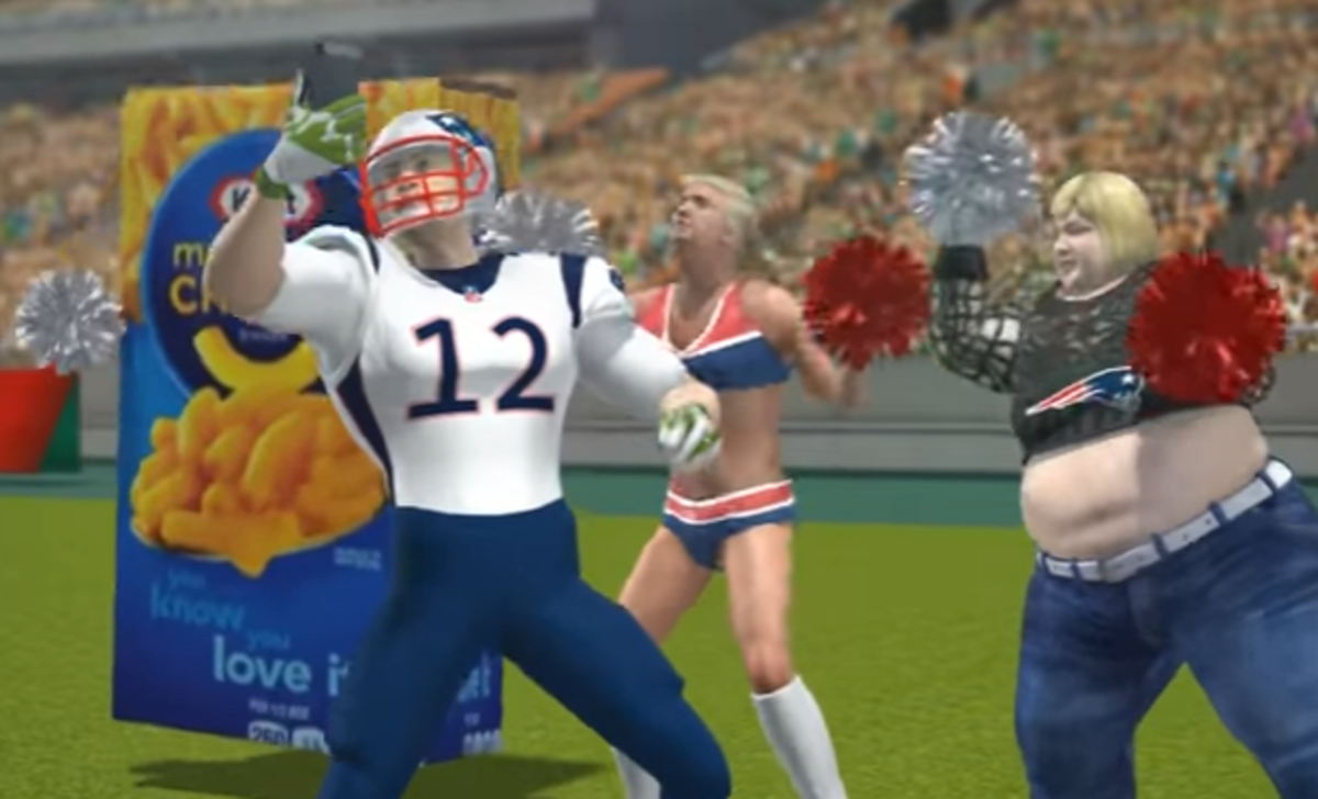 Tom Brady does something weird in a Taiwanese animation.