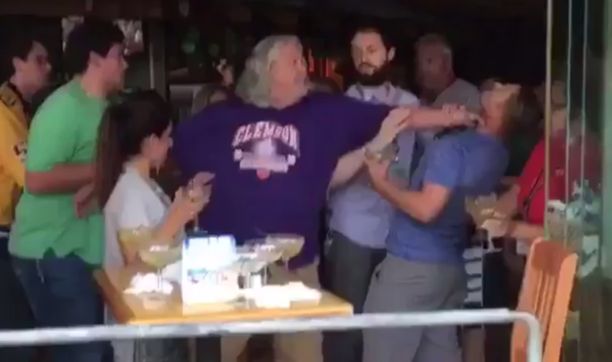 Rob Ryan in a bar fight.