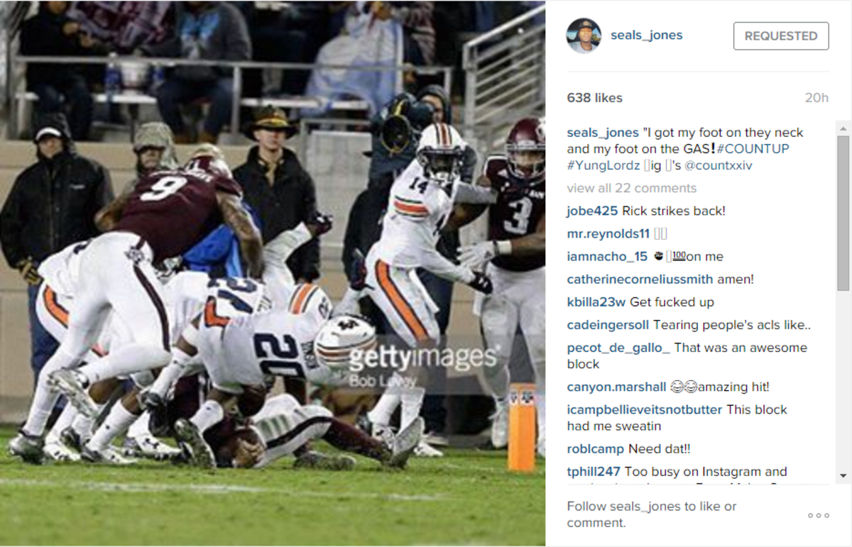 Controversial Auburn and Texas A&M play.