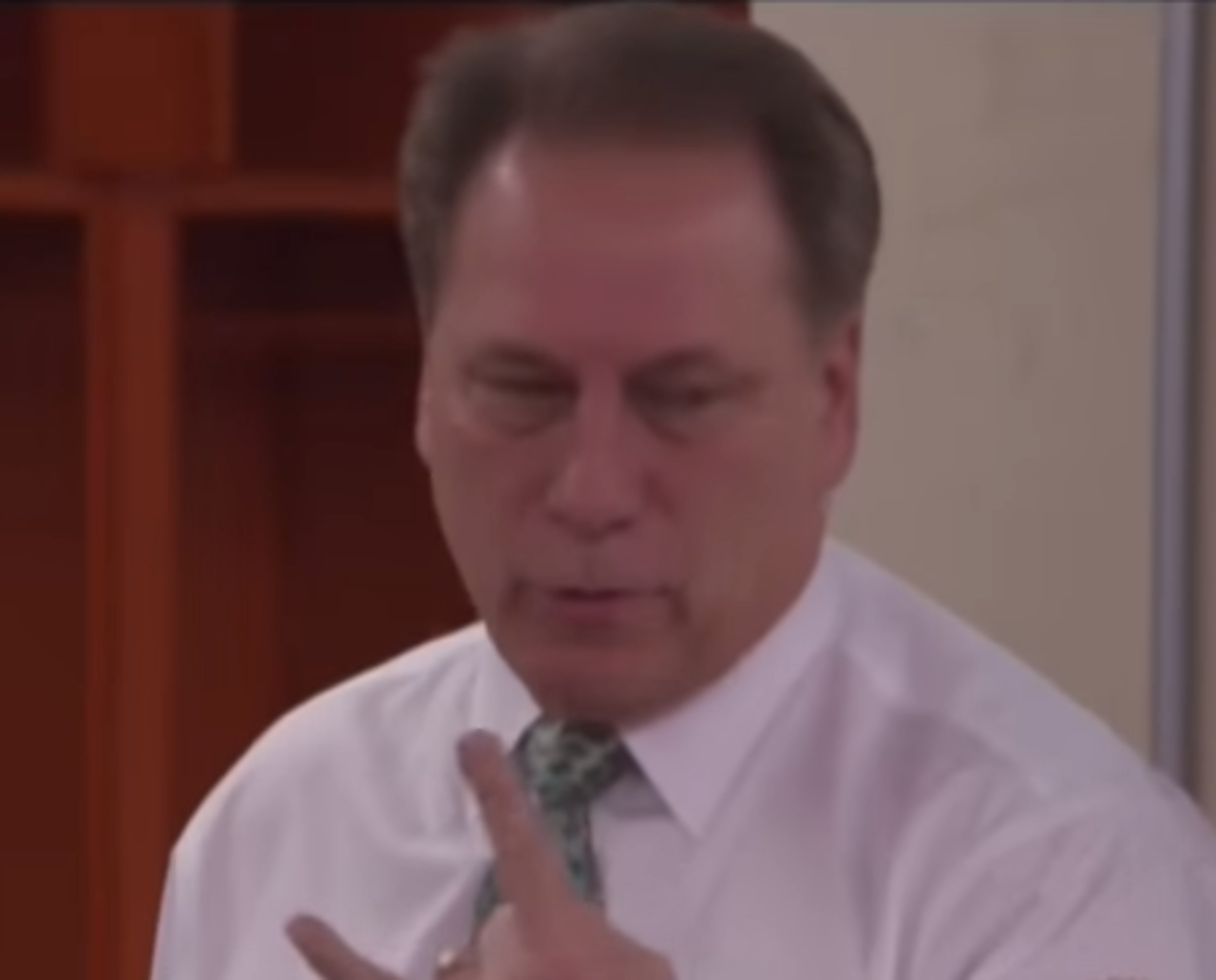Tom Izzo featured in a Michigan State hype video.