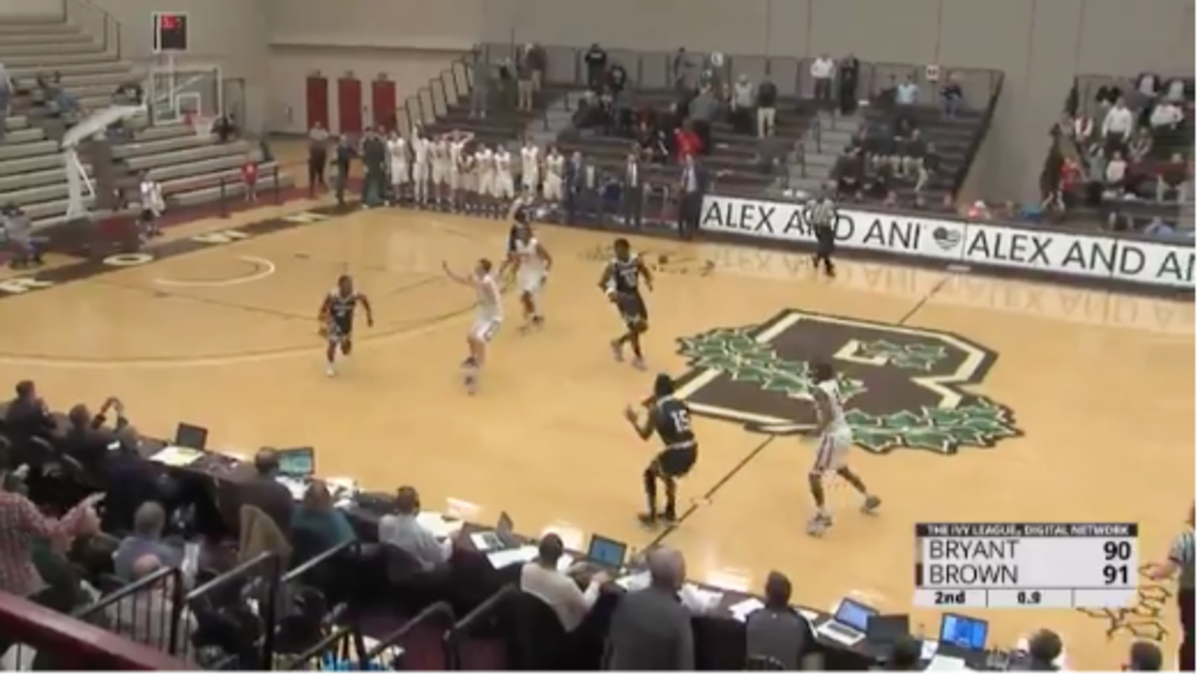 A Bryant player made a mistake and dribbled out the clock thinking his team was winning.