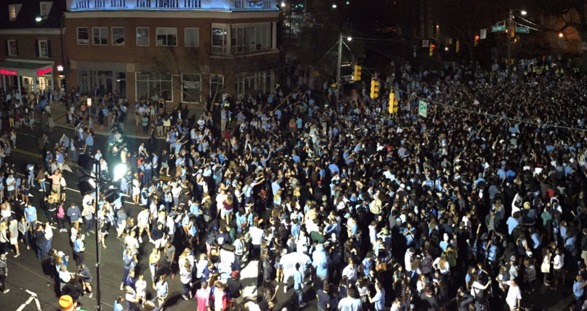 North Carolina Students Flood Franklin Street After Final 4 Win The Spun