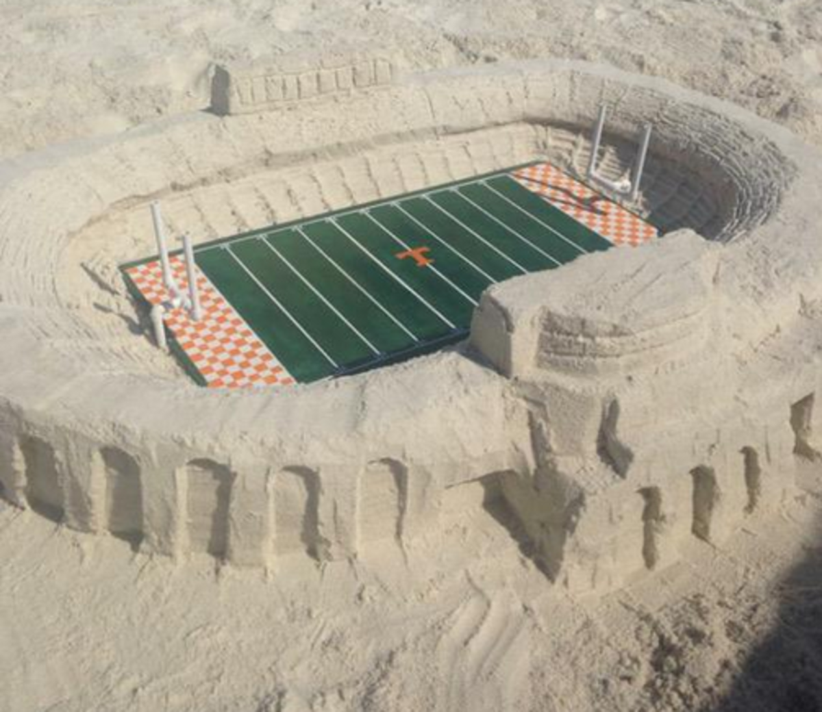 Tennessee football stadium Sand Castle.