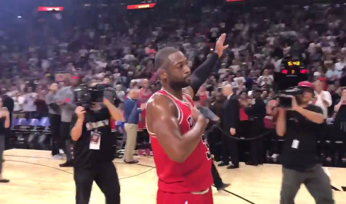Dwyane Wade got a walm welcome in his return to Miami.