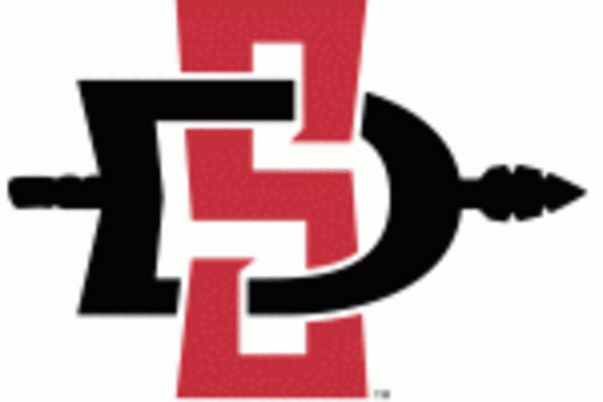 San Diego State's SD logo.
