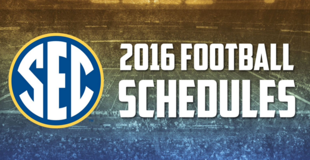 SEC football schedule 2016 promotion.