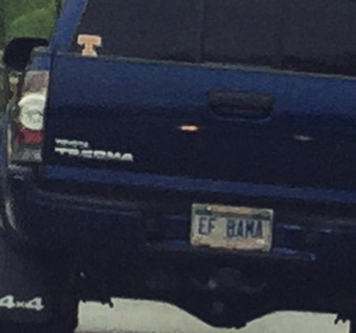 EF Bama License Plate