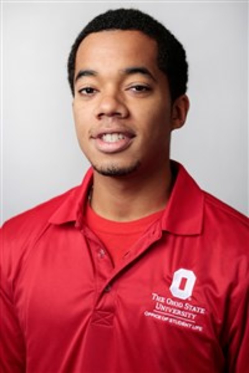 Head shot of Ohio State student who broke his neck.