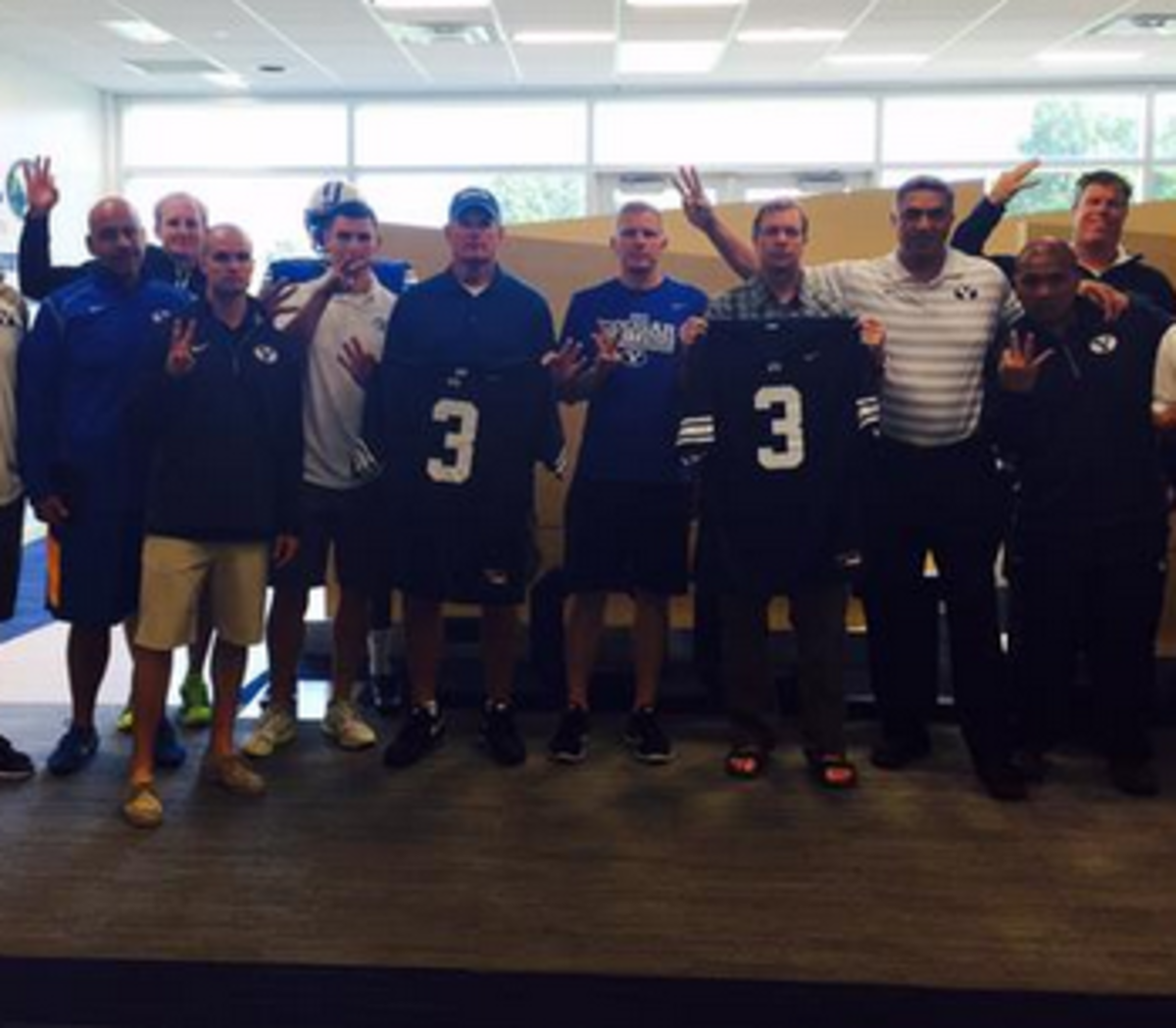 BYU football players honor 9-year-old after tragic accident.