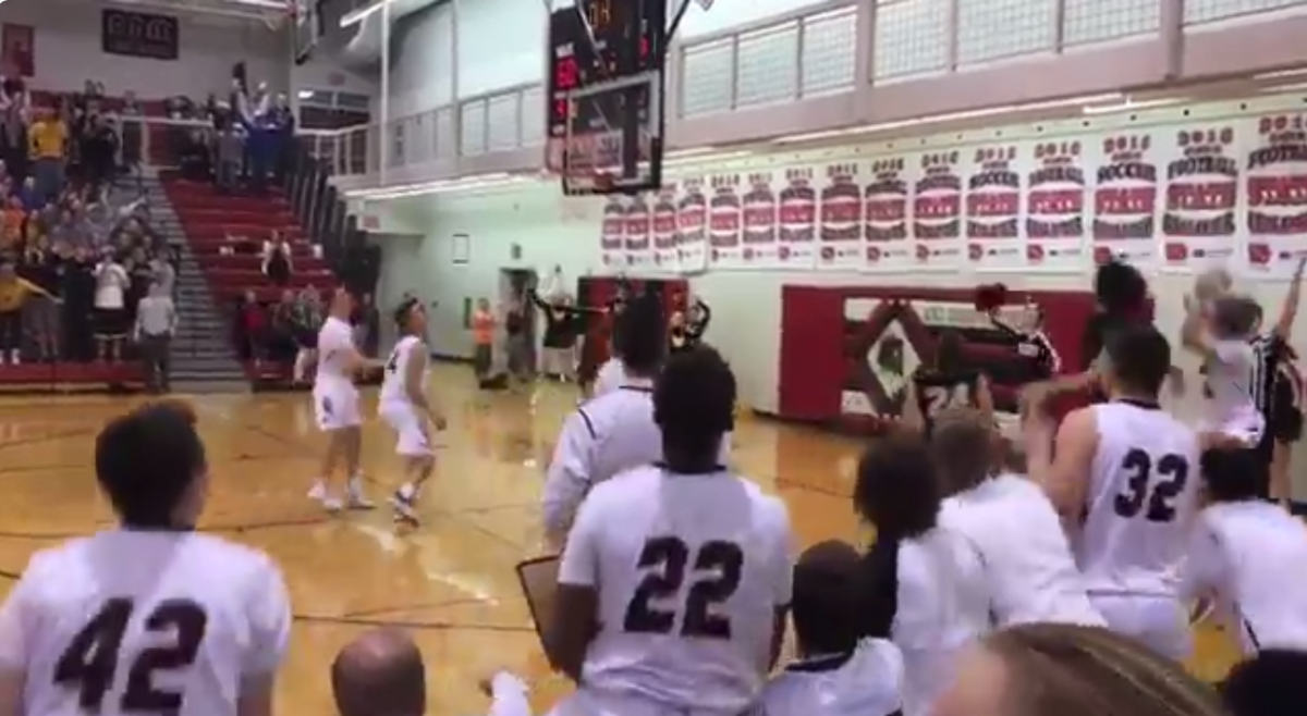 A high school team wins on a crazy buzzer-beater.