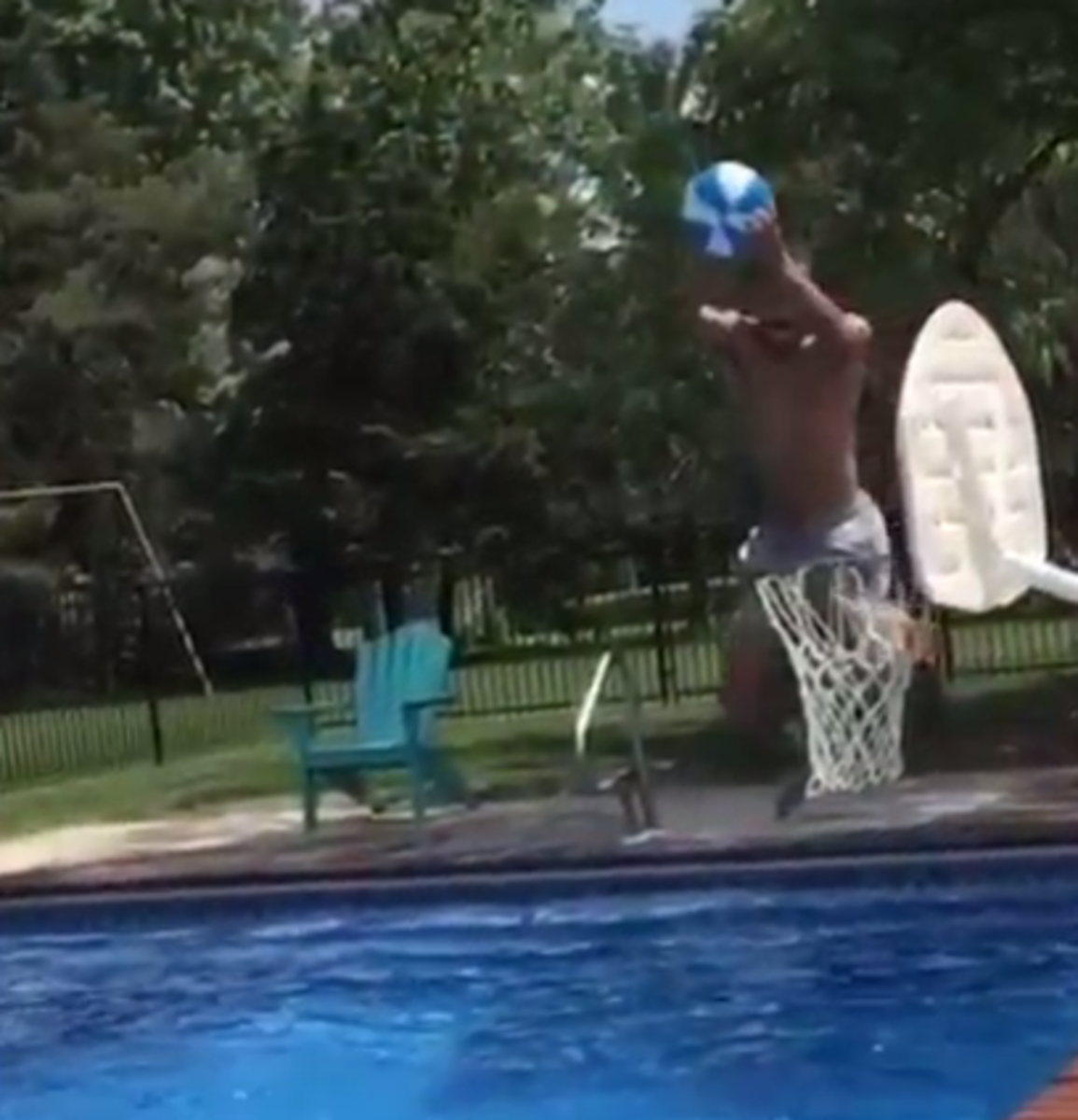 Kansas' Perry Ellis throws down a Pool Dunk.