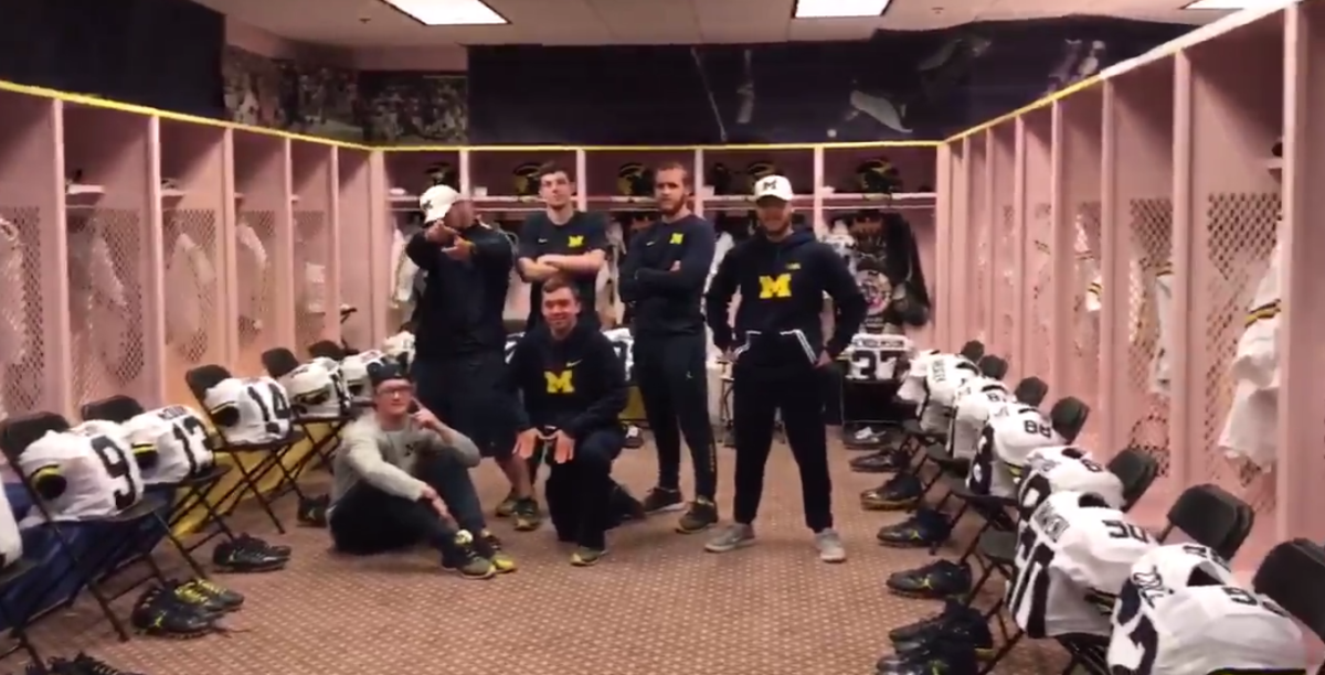 Iowa has a pink locker room for its visitors.