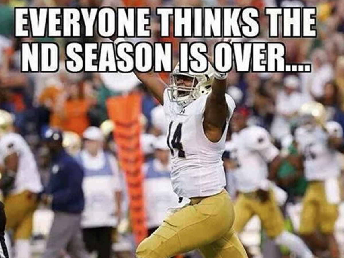 The 9 Best Memes Fans Posted After Notre Dame's Win Over Georgia Tech ...