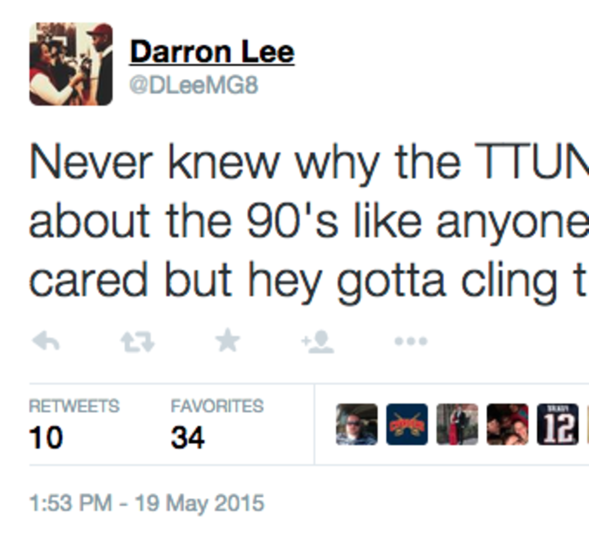 Darron Lee tweets message bashing the Michigan 1990's teams.