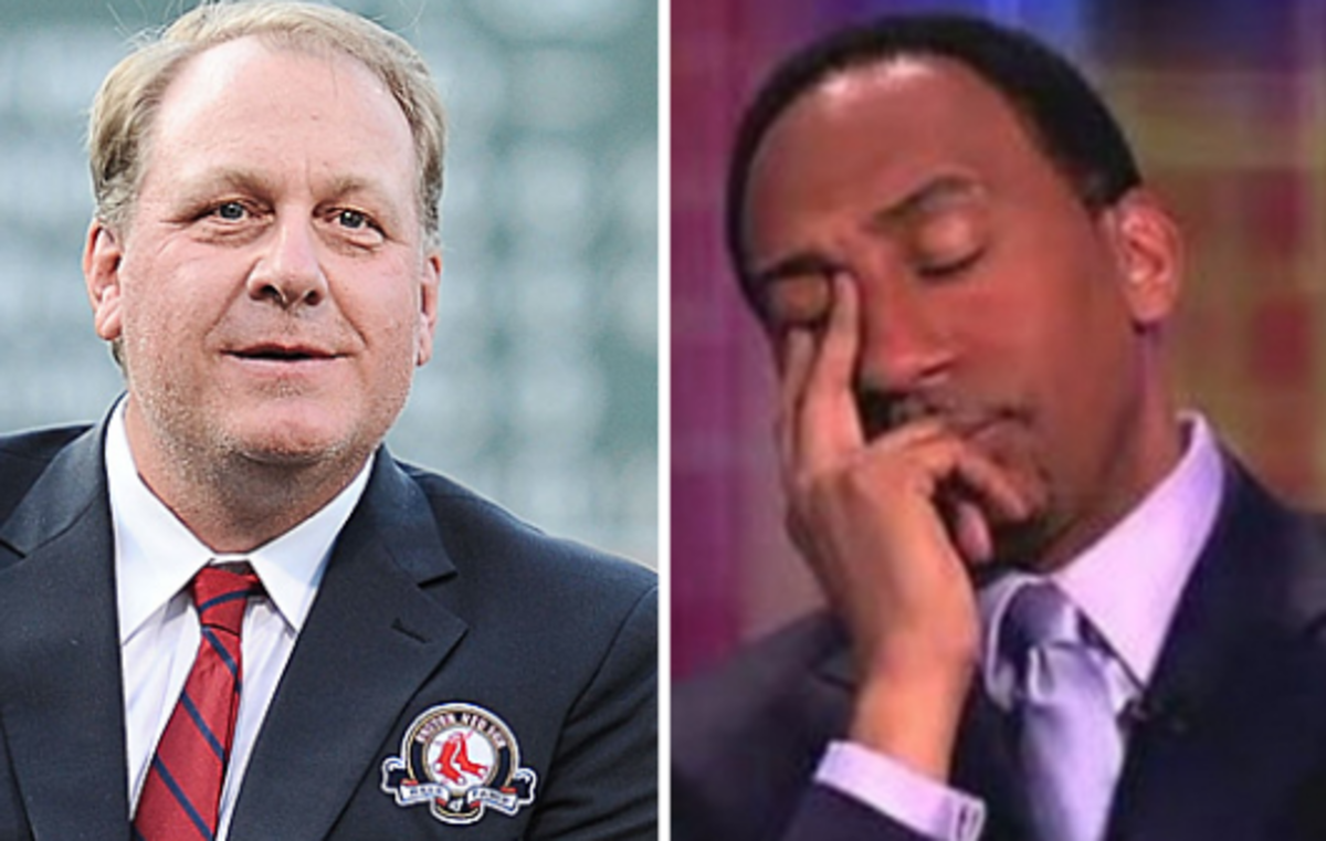 Curt Schilling and Stephen A. Smith.