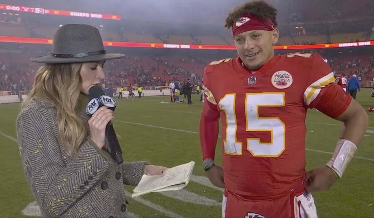 NFL World Reacts To Patrick Mahomes' Postgame Interview - The Spun