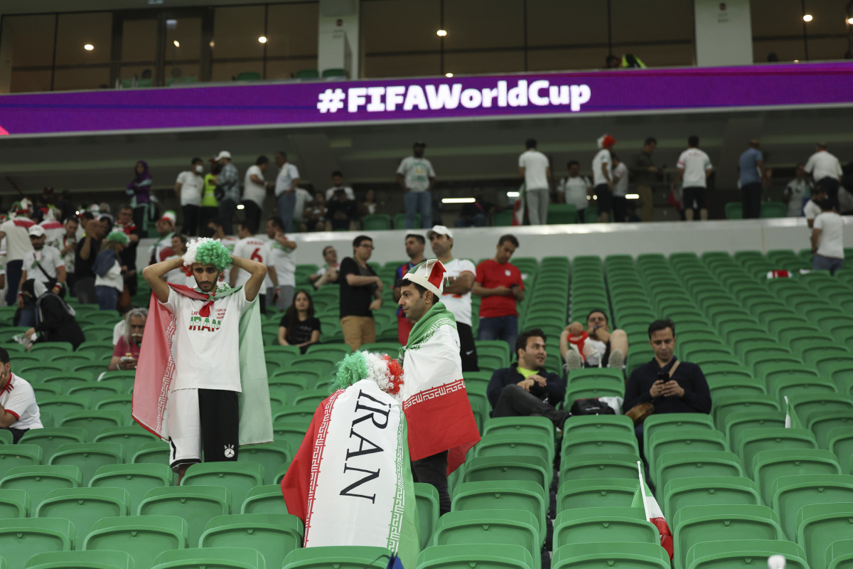 Iranian fans at the World Cup.