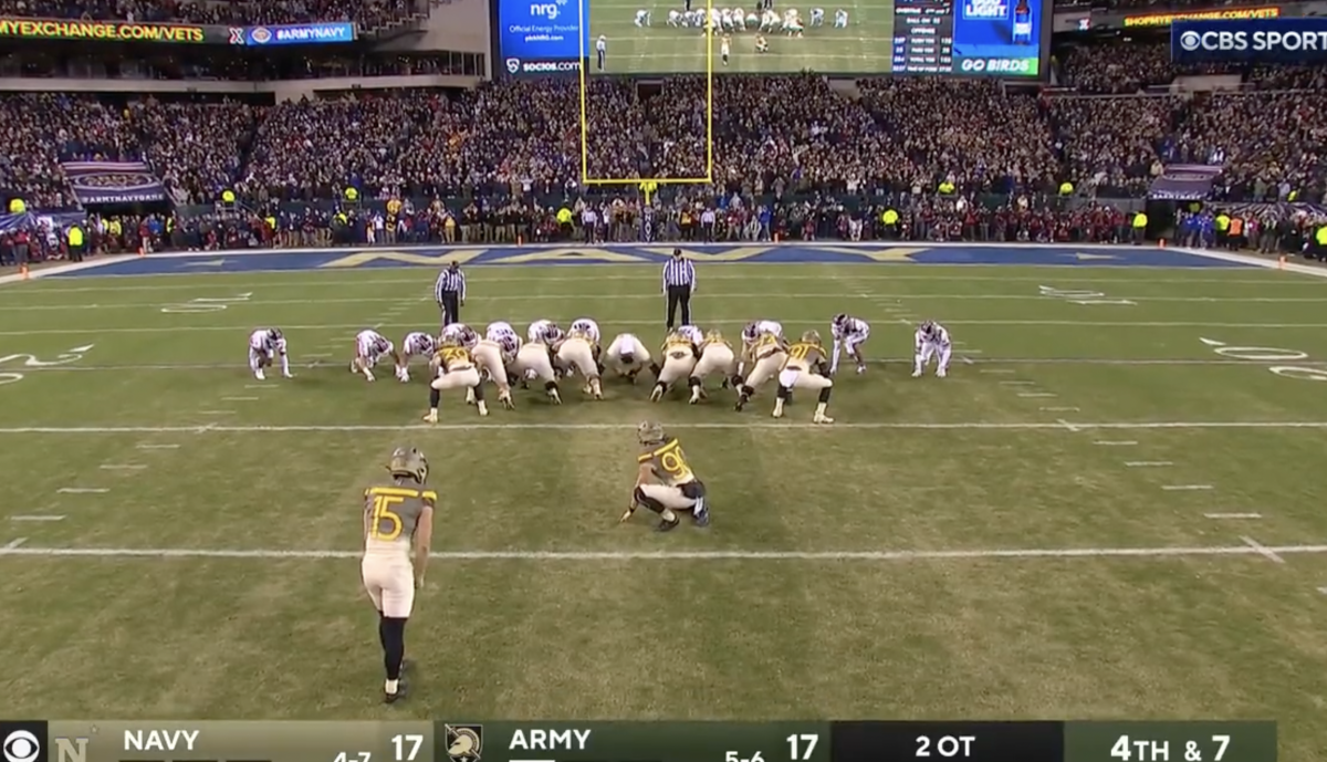 Army WINS on a FIELD GOAL against Navy in 2OT [FULL GAME