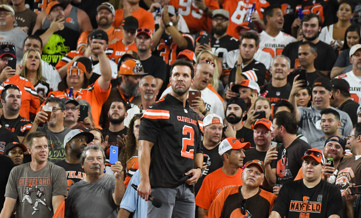 Tim Couch at the Browns game.