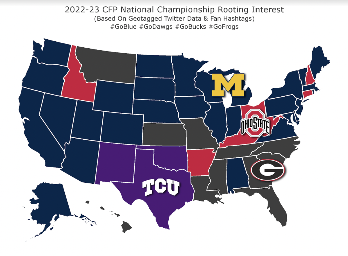Map shows which teams fans want.