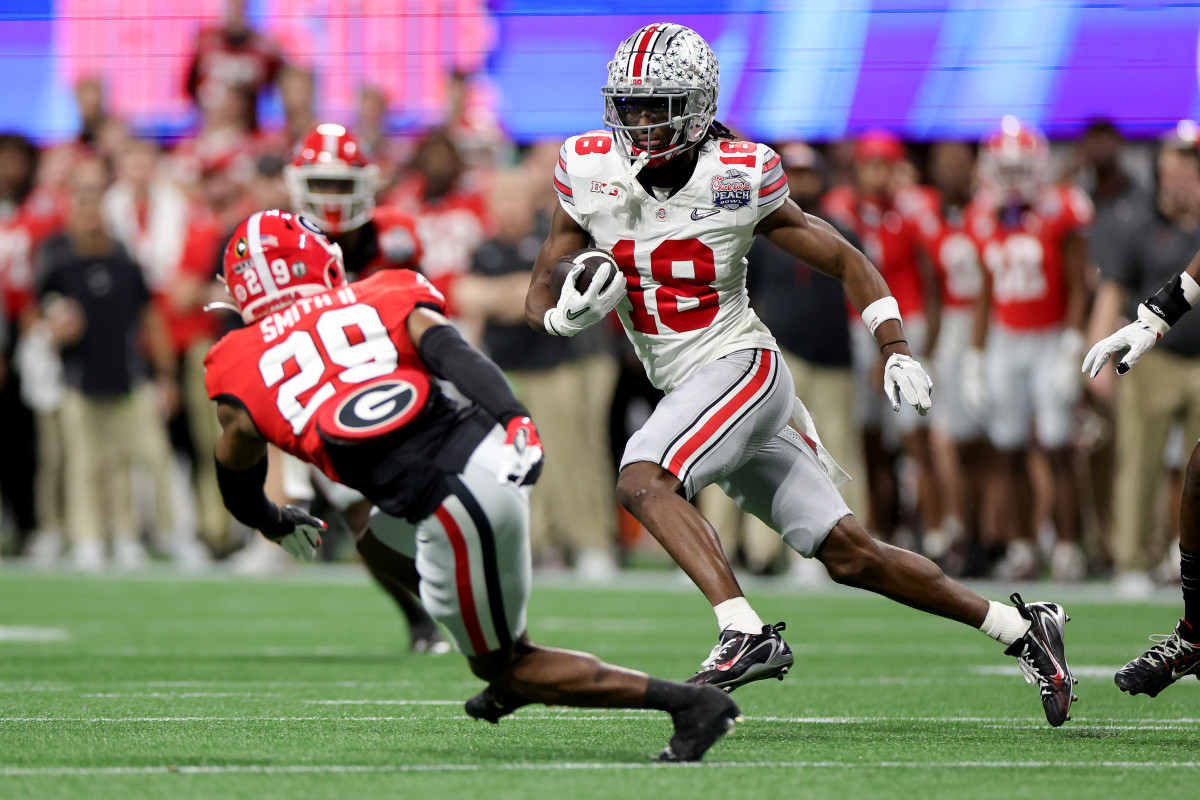 Marvin Harrison Jr. dominates first half during Ohio State's loss to  Georgia in CFP semifinal