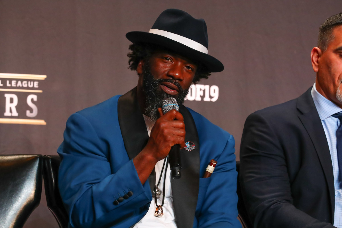 Pro Football Hall of Fame inductee Ed Reed in 2019.