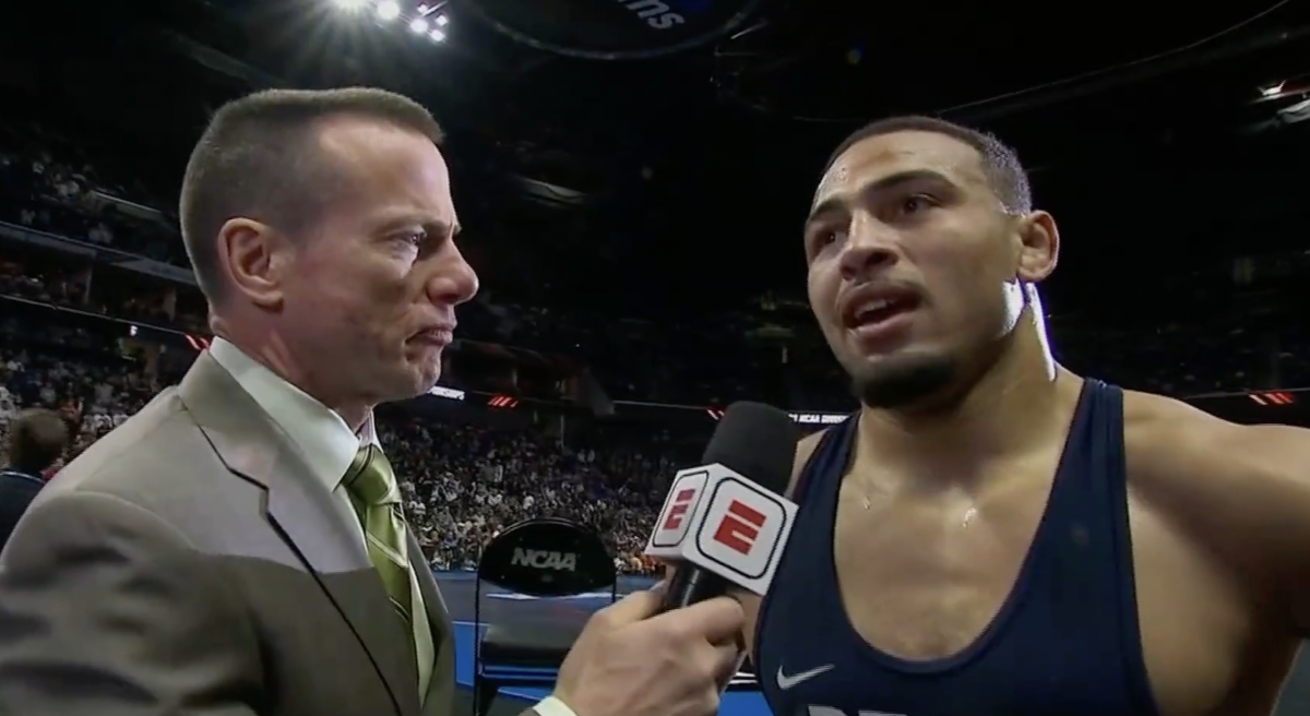 Look NCAA Wrestler's Controversial Interview Goes Viral The Spun