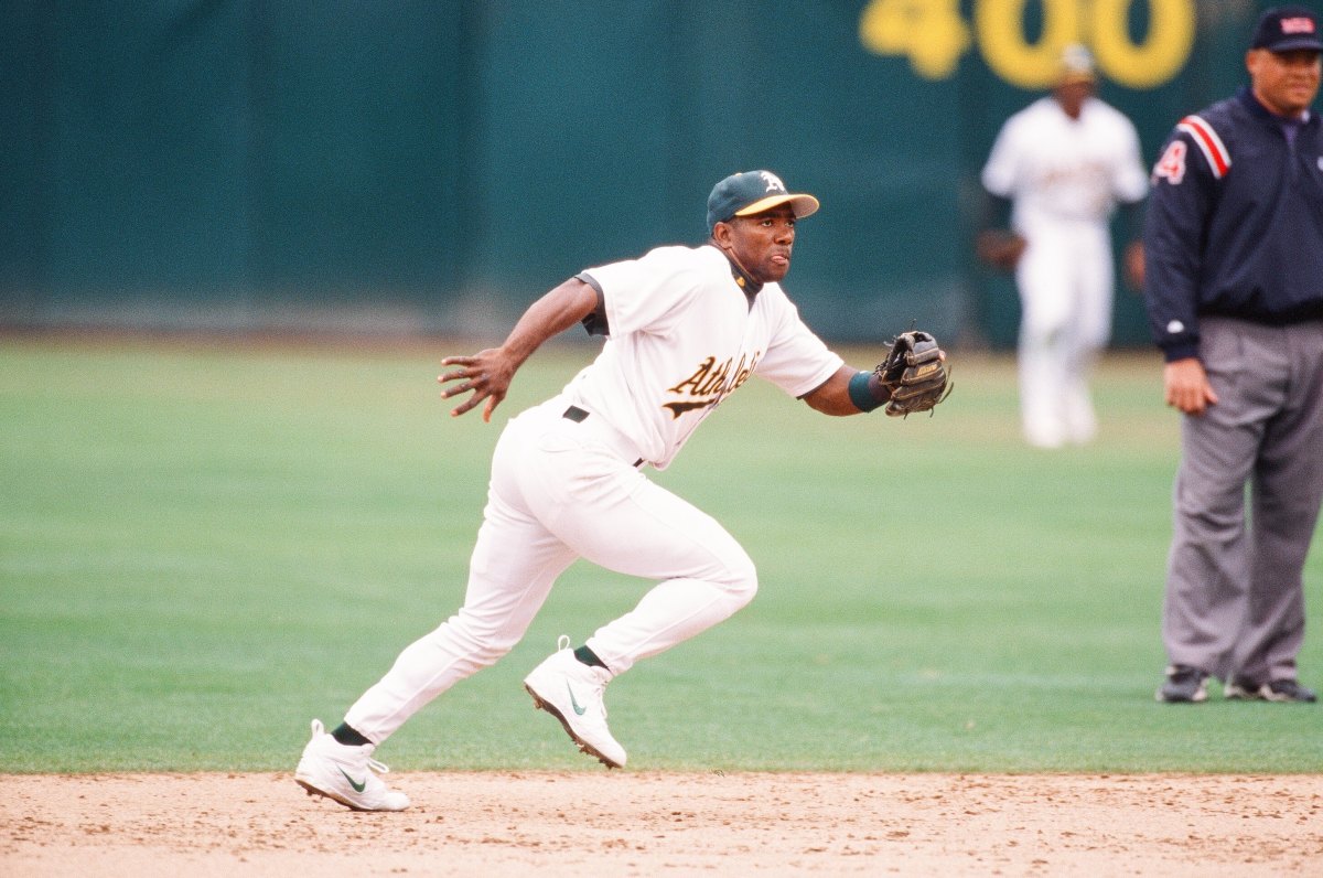 Miguel Tejada - Oakland A's  Miguel tejada, Mlb players, Batting