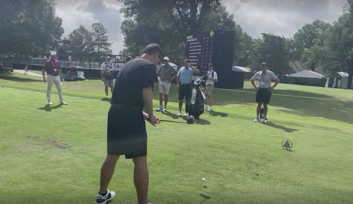 Video NBA Coach Has AllTime Bad Opening Golf Tee Shot The Spun