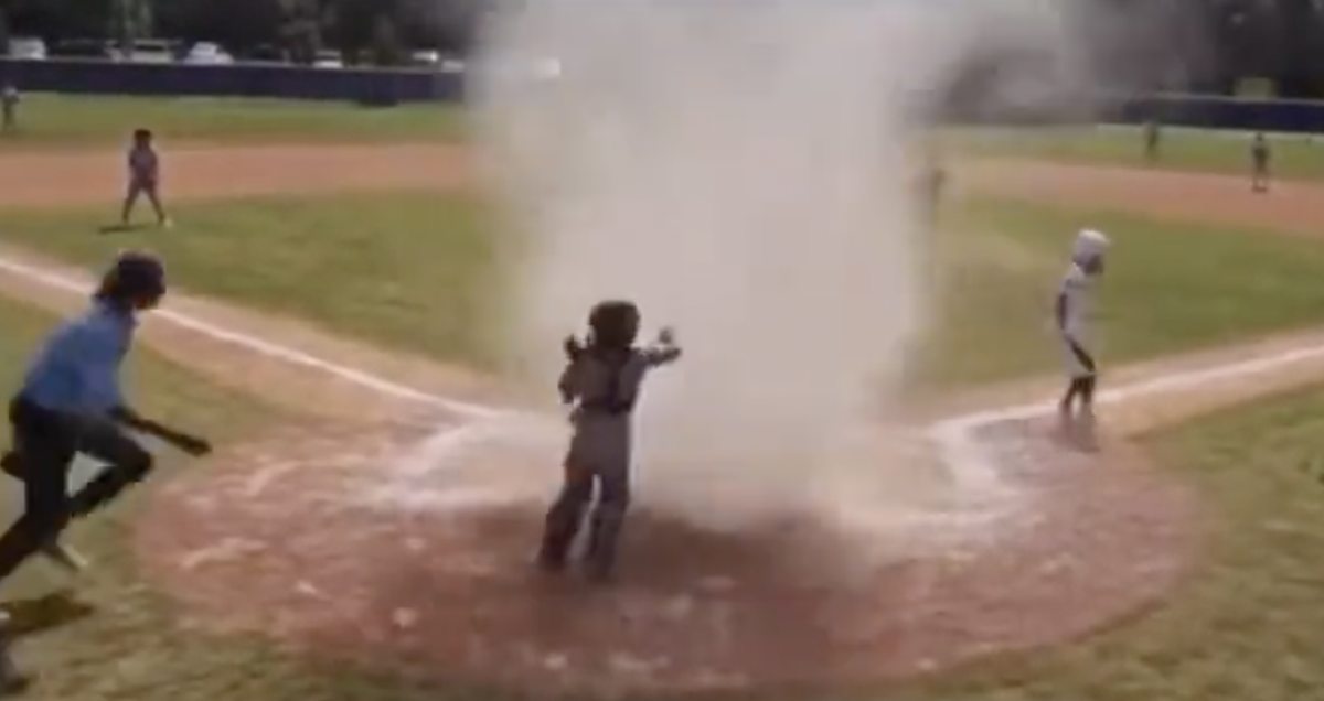Video Umpire Rescues Youth Baseball Catcher From Terrifying 'Dustnado