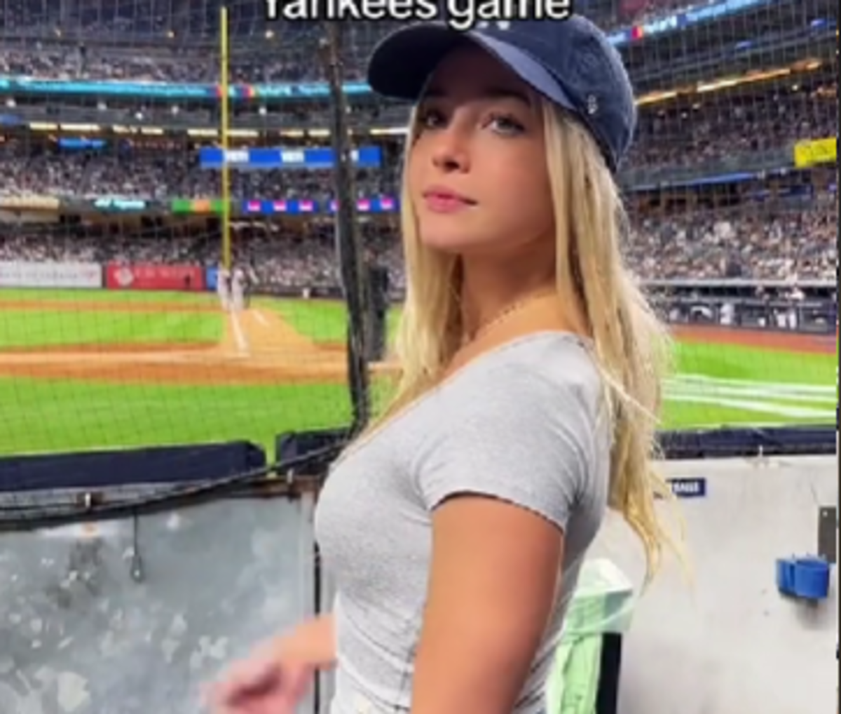 Look: Olivia Dunne Has 1 Goal At Yankees Game Tonight - The Spun