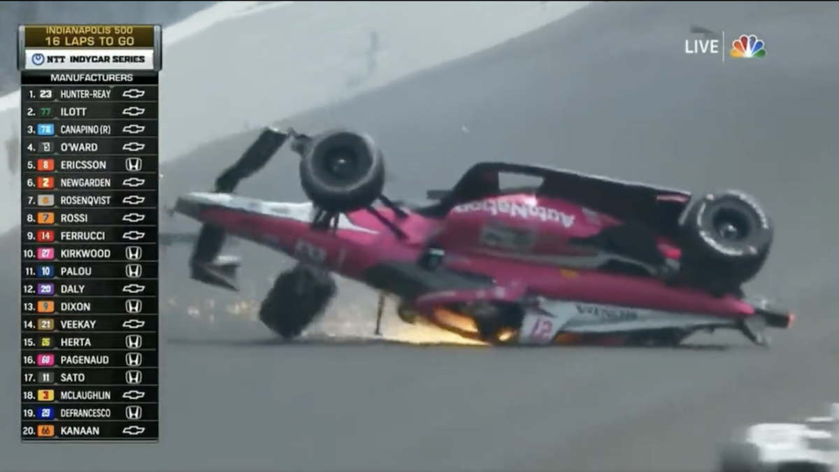 Look Car Flips, Tire Flies Into Stands In Massive Indy 500 Crash The