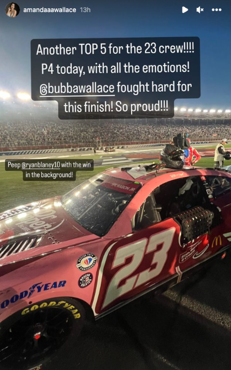 Bubba Wallace's Wife Proud Following His Eventful Race On Monday - The Spun